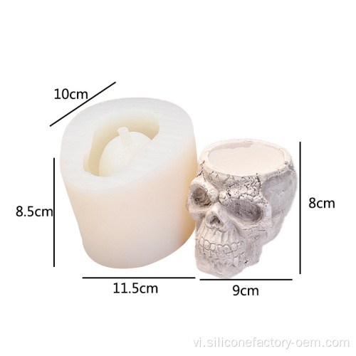 Tôi nến skull mốc silicone bán buôn